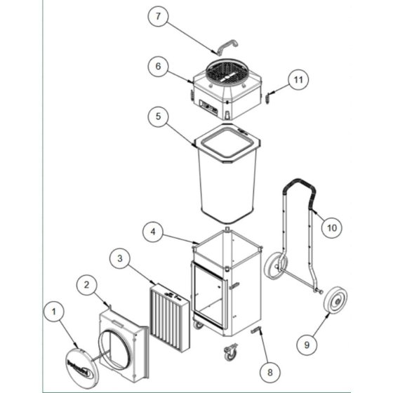 Main Assembly for DC AirCube 1200