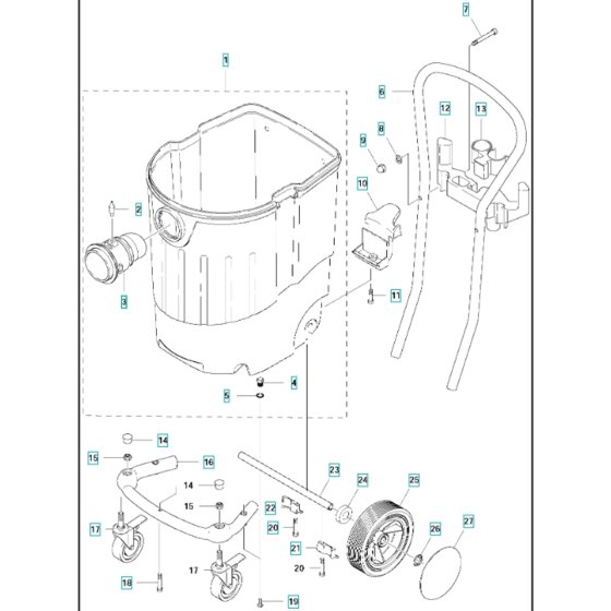 Cart Assembly for DC1400