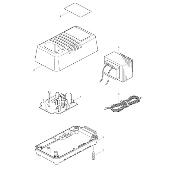 Makita DC1850 Charger Assembly