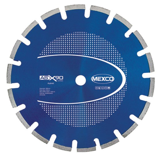 Mexco 300mm Diamond Blade Asphalt X90 Grade
