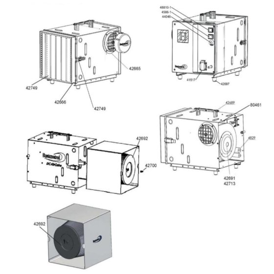 Main Assembly for DC AirCube 500
