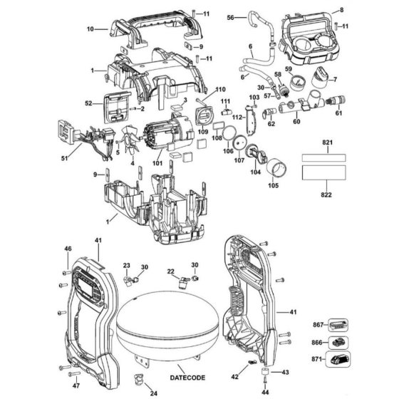 Main Assembly for DeWalt DCC1054