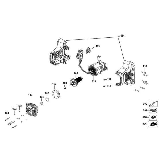 Rotor Assembly for DeWalt DCD240