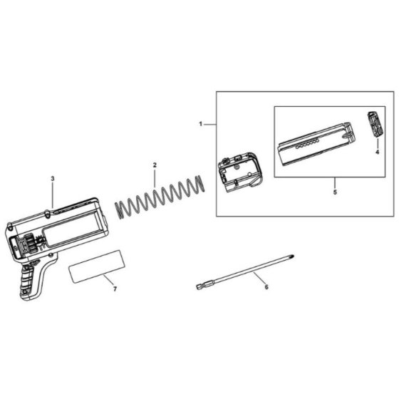 Main Assembly for DeWalt DCF6201