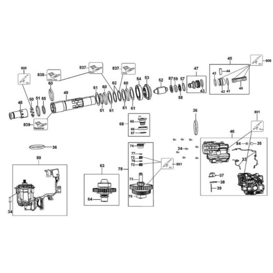 Crankshaft Assembly for DCH333
