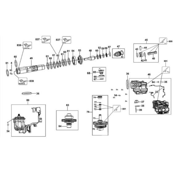 Crankshaft Assembly for DeWalt