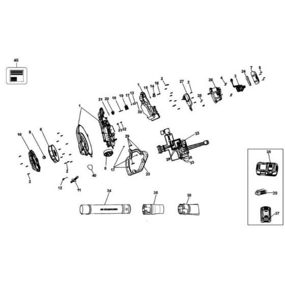 Main Assembly for DeWalt DCM572
