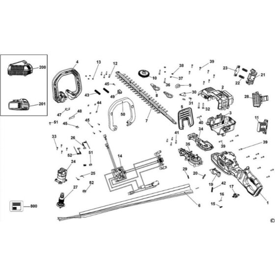 DeWalt DCM583 Main Assembly