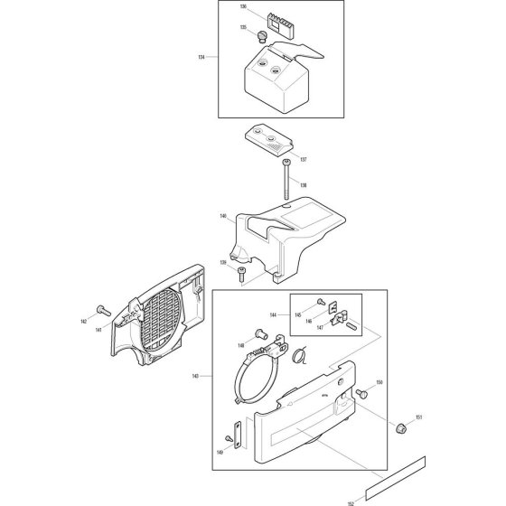 Air Filter for Makita DCS330S-35