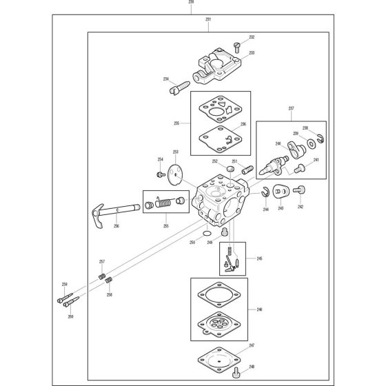 Carburetor Assembly for Makita