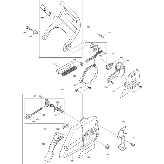 Sprocket & Top Handle for Makita