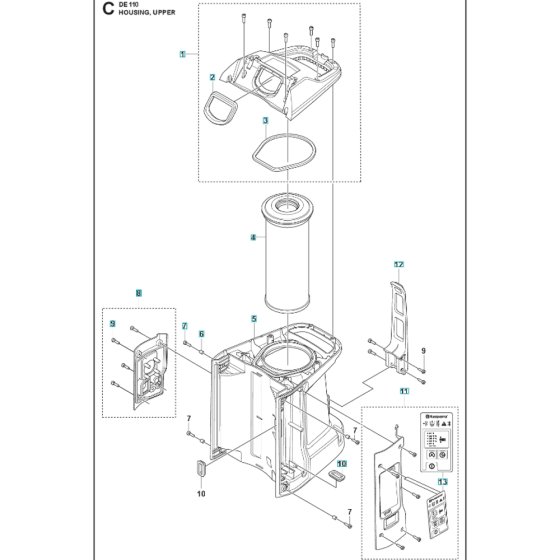 Housing Assembly for DE110H