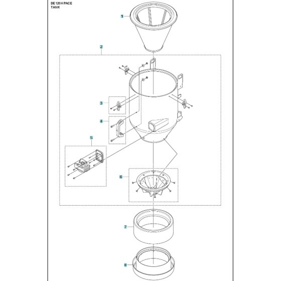 Tank Assembly for DE120H