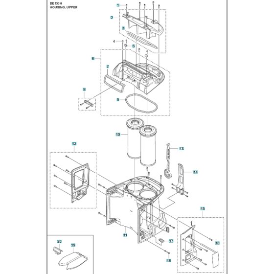 Housing Assembly for DE130H