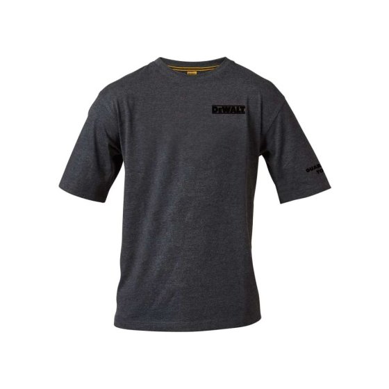 Dewalt Typhoon Charcoal Grey T-Shirt ribbed crew neck Poly Cotton - M (42")