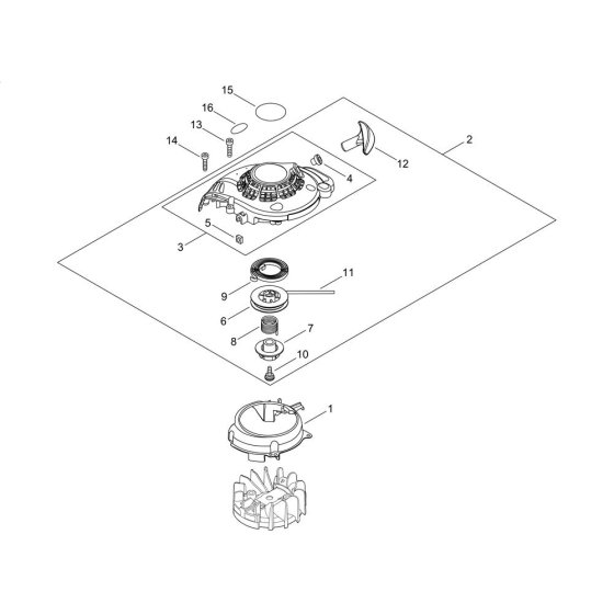 Recoil Starter for Shindaiwa