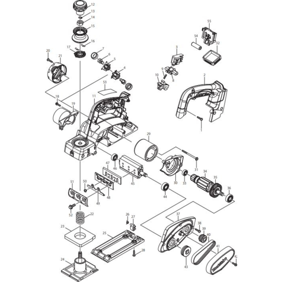 Main Assembly for Makita DKP180RMJ