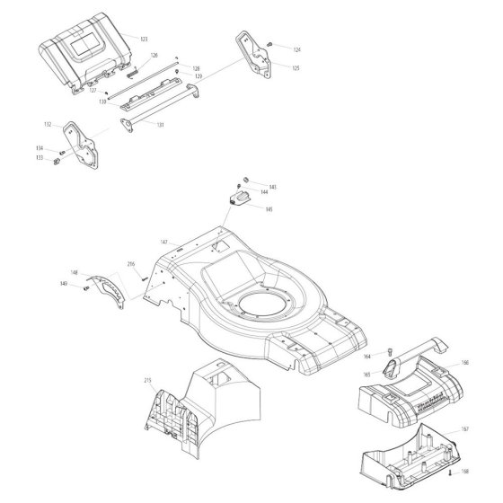 Deck Assembly for Makita DLM462