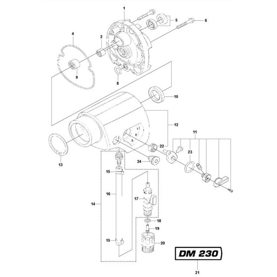 Gearbox Assembly for Husqvarna