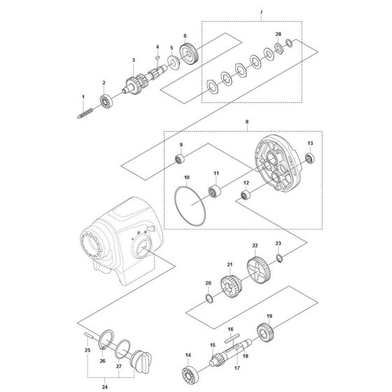 Gearbox Assembly for DM 370