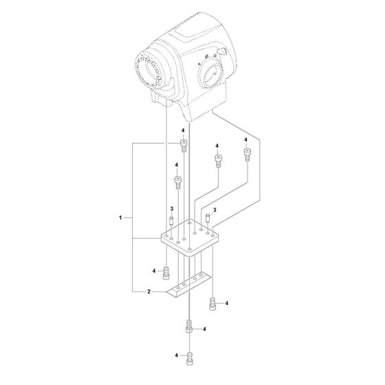 Motor Bracket for Husqvarna DM 400