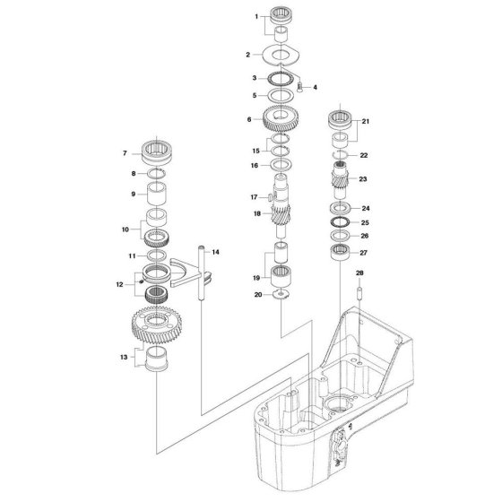 Gearbox Assembly for DM 406 H