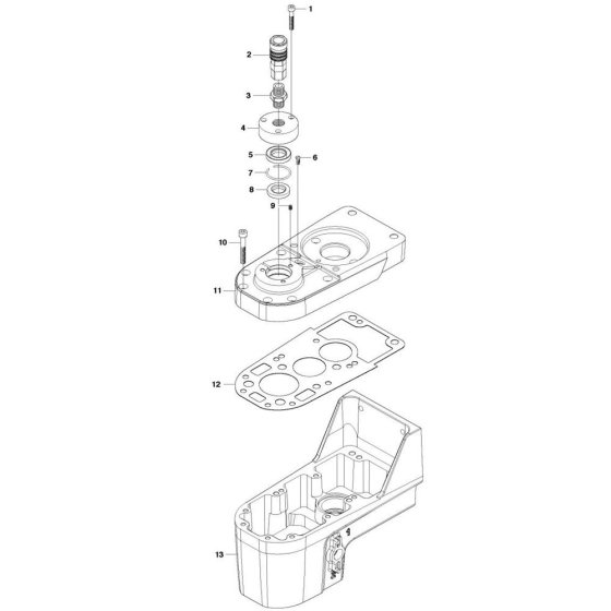Gear Housing for Husqvarna DM 406 H