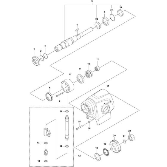 Gearbox Assembly for DM 430
