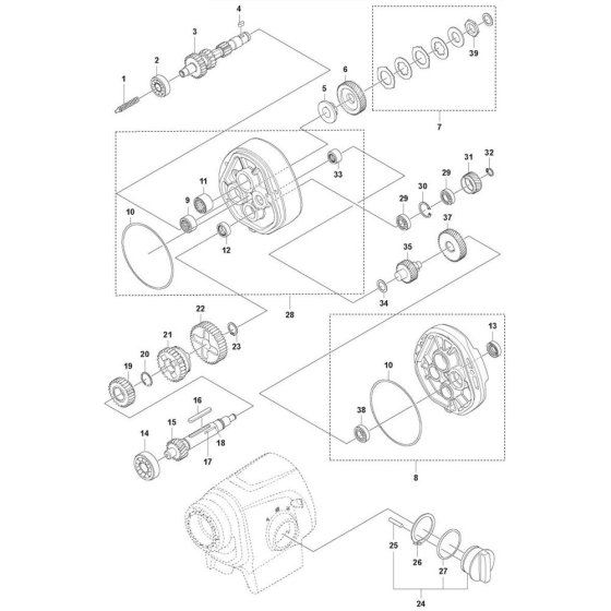 Gearbox Assembly for DM 430