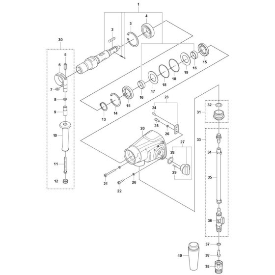 Gearbox Assembly for DM 540i