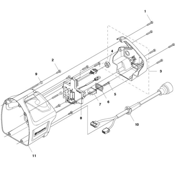 Rear Handle for Husqvarna DM 650