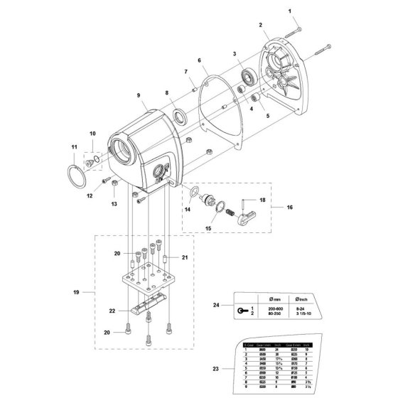 Gearbox Assembly for DM 700