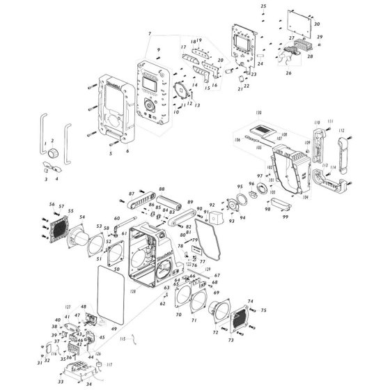 Makita DMR301 Radio Assembly