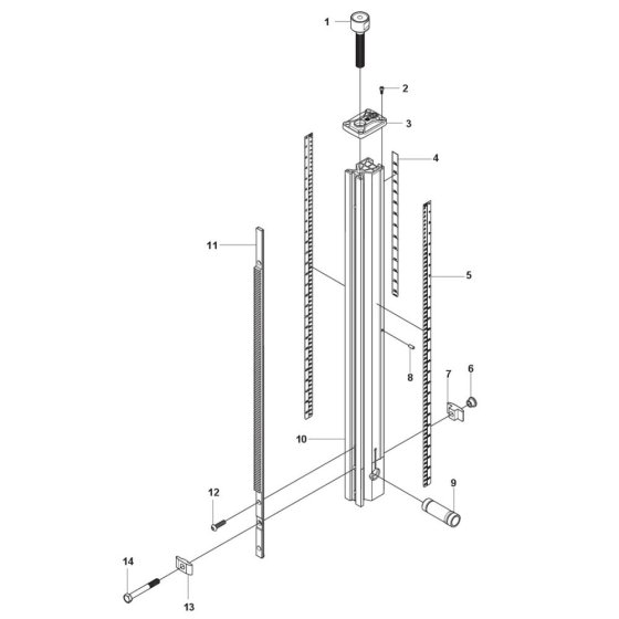Column Assembly for Husqvarna