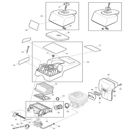 Filter Assembly for Makita DPC6201