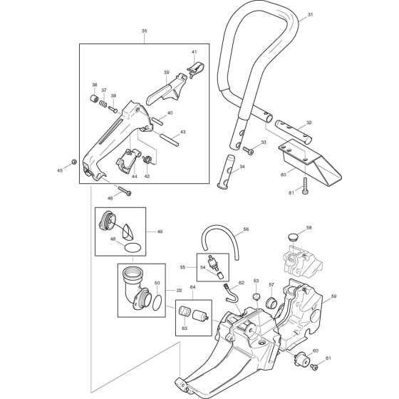 Handle and Tank Assembly