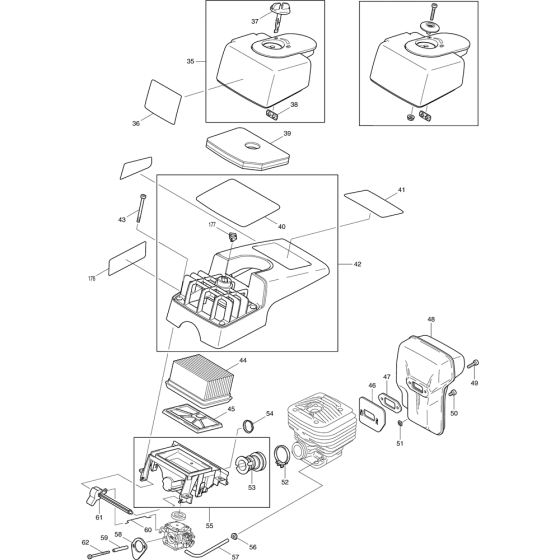 Assembly for Makita DPC7301