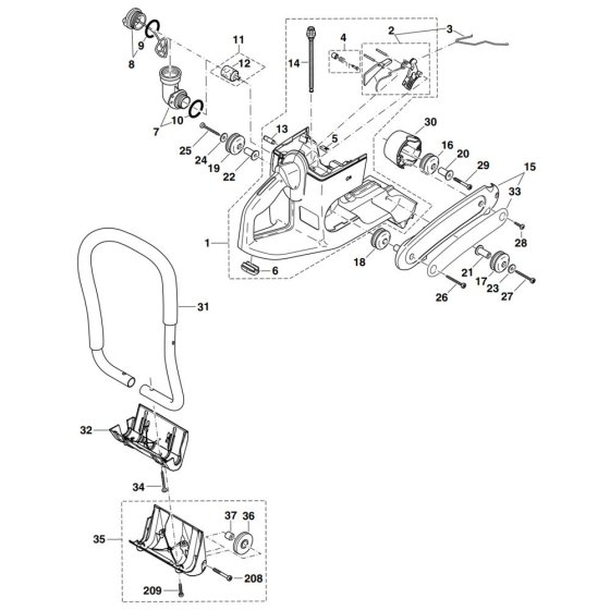 Tank & Handle Assembly for DPC7310