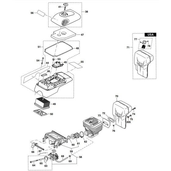 Makita DPC7310 Assembly
