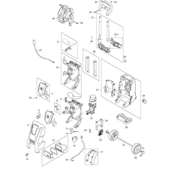 Nilfisk D-PG 140.4-9 Xtra Assembly