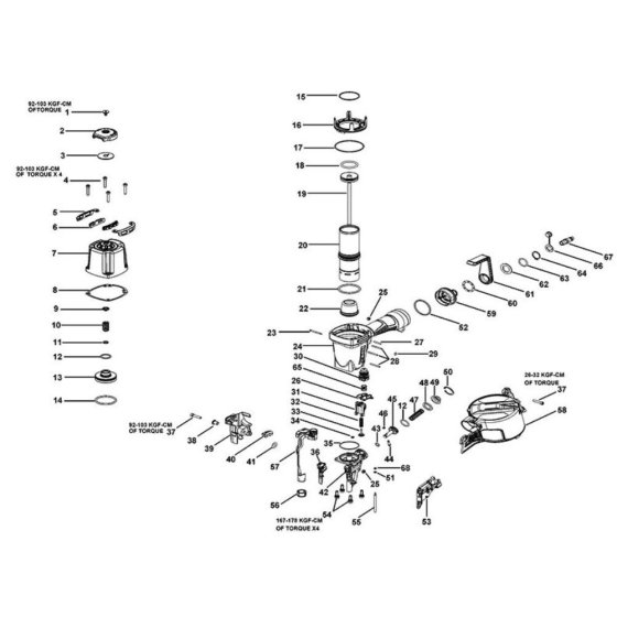 Main Assembly for DeWalt DPN75C