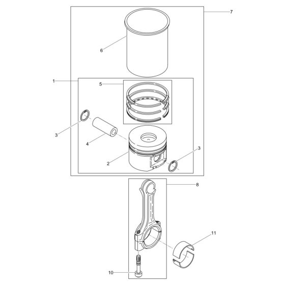 Cylinder, Piston Assembly