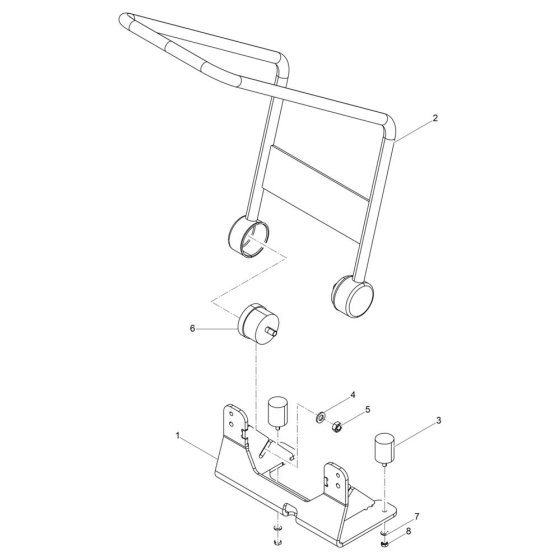 Center Pole Assembly for DPS1850H