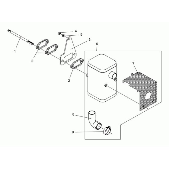 Muffler Assembly for DPS2040