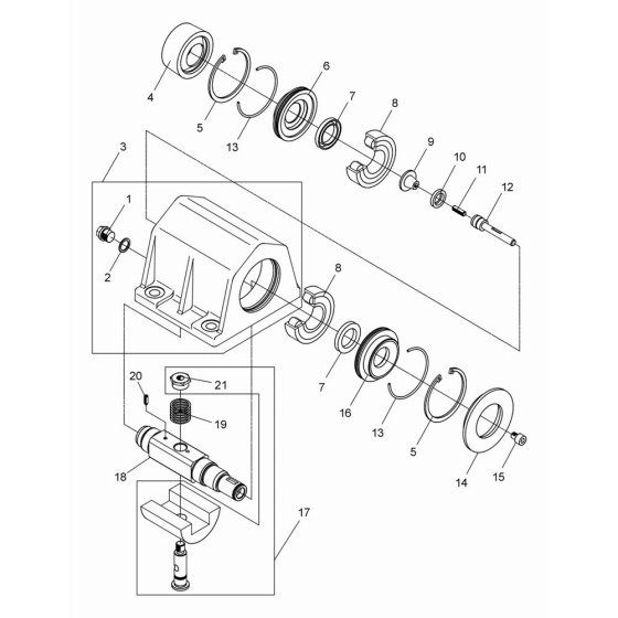 Exciter Assembly for Wacker DPS2040