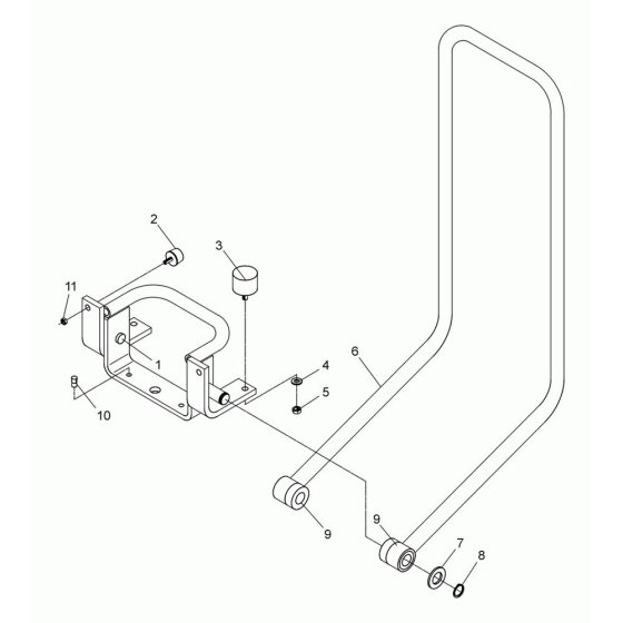 Center Pole Assembly for DPS2040