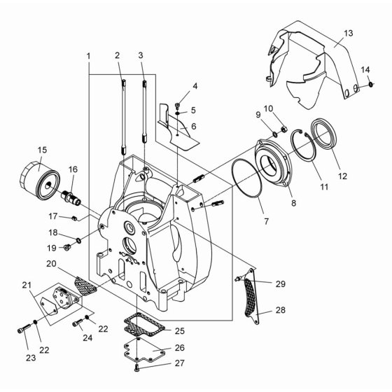Crankcase Assembly for DPS2040
