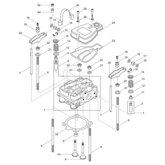 Cylinder Head for Wacker DPS2050Hw