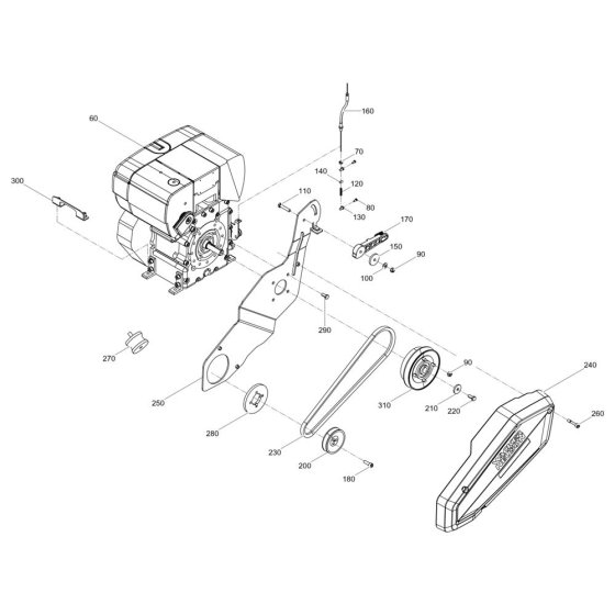 Engine Assembly for Wacker DPS2050Hw