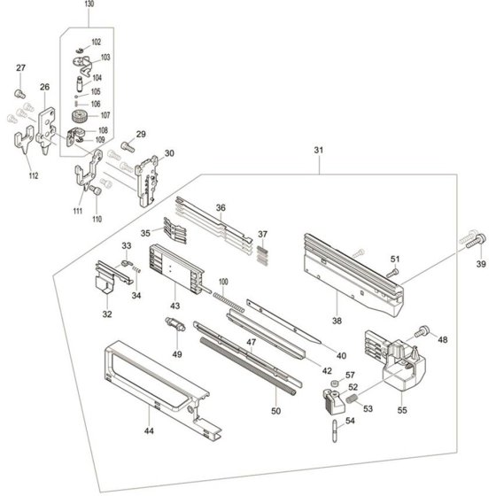 Main Assembly for Makita DPT353Z
